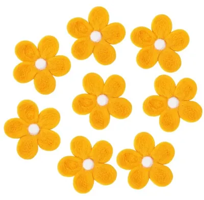 Produktbild von Set mit 8 Filzblumen für kreative Projekte