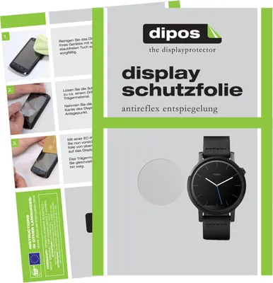 Produktbild von 2x Schutzfolie für Motorola Moto 360 42mm (2. Gen.) matt Displayschutzfolie Folie Display Schutz dipos