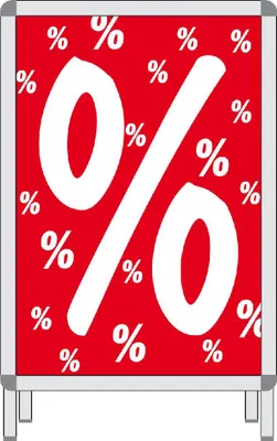 Produktbild von Plakat 'Prozentzeichen' A1