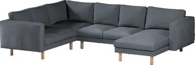 Produktbild von Dekoria Bezug für Norsborg 5-Sitzer Ecksofa mit Recamiere, grau, Norsborg Bezug für 5-Sitzer Ecksofa mit Recamiere