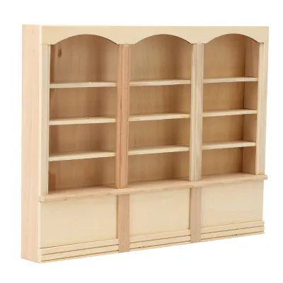 Obrázok produktu pre Domček pre bábiky, domček pre bábiky, miniatúrna knižnica, mini nábytok, hračka pre bábiky