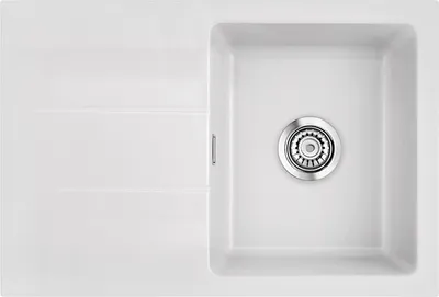 Produktbild von Systemceram KeraDomo Spüle GENEA 75 in SATIN mit Handbetätigung / Einbauspüle