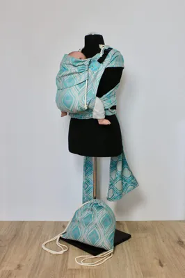 Produktbild von KAAMI | BuckleTai | komfortable Babytrage | Sparkling Peacock – Silber