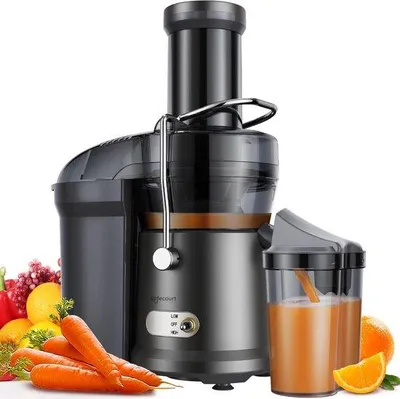 Image de Centrifugeuse Safecourt Kitchen - Pour fruits et légumes - Grande ouverture - 3 vitesses - 1 200 watts