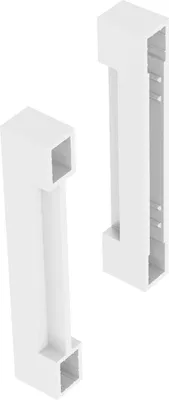 Produktbild von Blum Ambia-Line Doppelrelinghalter, Relinghalter für Legrabox Höhe C, seidenweiß