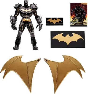 Produktbild von Mcfarlane Toys Batman Gold Dc Edition Hellbat Knightmare Figur 18 Cm Golden  Golden One Size