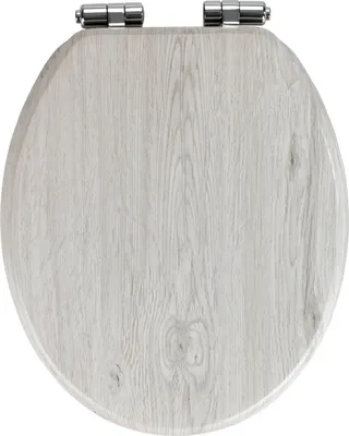 Produktbild von WENKO WC SITZ Eiche Grau Absenkautomatik Toiletten Deckel Brillen MDF Design