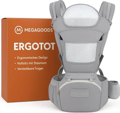Immagine prodotto di Marsupio ergonomico con seggiolino da neonato a bambino IT.