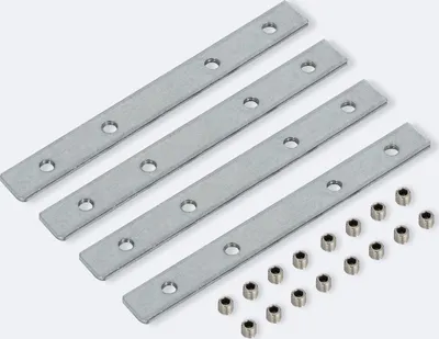 Produktbild von Gerade Verbindung für Linearstrahler Timmy Silber