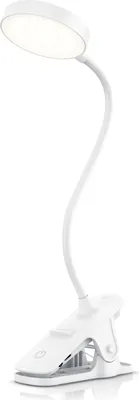 Produktbild von Brandson Leseleuchte dimmbar, Leselampe, Klemmleuchte, Klemmlampe, LED Tischleuchte, Tischlampe, Nachttischlampe, Schreibtischlampe, mehrere Helligkeitsstufen, 3 Lichtfarben, Akku, USB-C