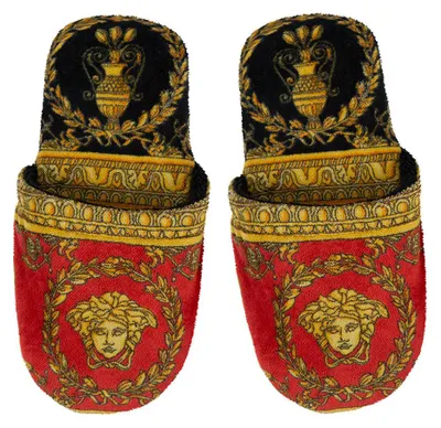 Produktbild von Versace Hausschuhe Frottee I Love Baroque, Größe:S, Farbe:black/red