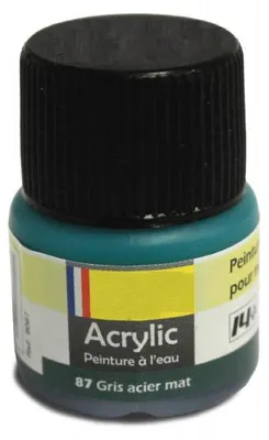 Produktbild von Heller 9087 - Peinture Acrylic 087 gris acier mat, 12ml - Neu