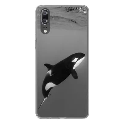 Produktbild von MuchoWow® Handyhülle Schutzhülle Hülle für Huawei P20 Orca - Wasser - Tiere Silikon Softcase Handy Hülle - Hardcover