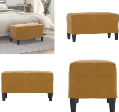 Obrázek produktu pro vidaXL Lavice hnědá 70x35x41 cm sametová - Lavice - Lavice - Lavice do chodby