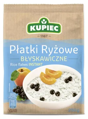 Obrázok produktu pre Kupiec płatki ryżowe błyskawiczne 250 g