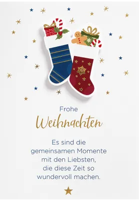 Produktbild von Weihnachten Glückwunschkarte im Format 115 x 17cm mit Umschlag