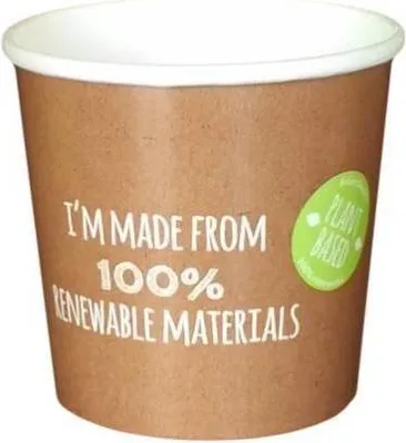 Produktbild von Suppenbecher aus Papier, 600 ml, Durchmesser 114 mm, 25 Stück.