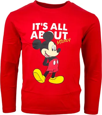 Produktbild von Langarmshirt Disney Mickey Mouse Rot 122 cm