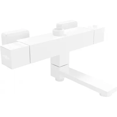 Obrázok produktu pre Mexen Cube termostatická vaňovo-sprchová batéria, biela - 77910-20