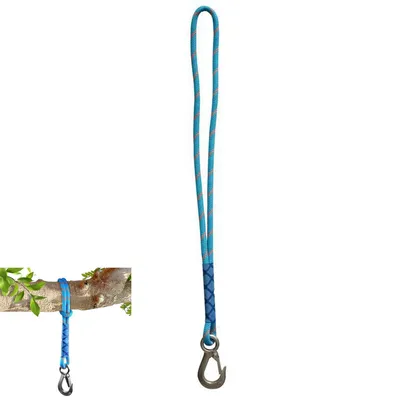 Produktbild von Schaukel Befestigung, 1.2m Hängematte Befestigung Aufhängung Schnur mit Haken, Hängematte Seil für Outdoor-Baum Hängesessel Spielplatz Set, Blau