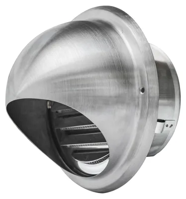 Abluftgitter-Abdeckung 4 Zoll Edelstahl für Außenwand