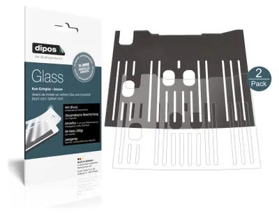 Produktbild von 2x Schutzfolie für De Longhi Dinamica Plus ECAM 353.75 Tropfblech matt - Anti-Shock 9H Folie dipos Glass Kunststoffglas
