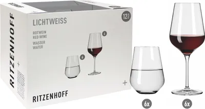 Produktbild von Lichtweiss Aurelie Rotwein- Und Wasserglas-Set #1 Von Nadine Niggemeier