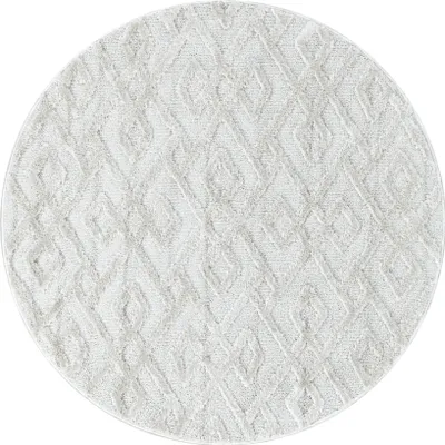 Produktbild von Hochflor Teppich PISA Creme 160 cm Rund