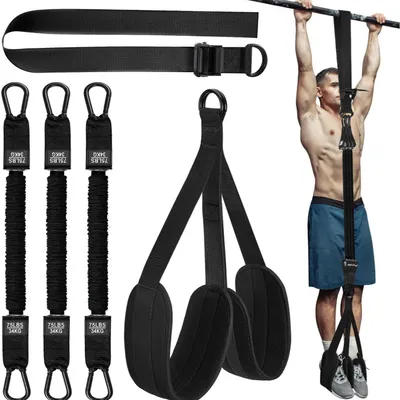 Obrázek produktu pro INF Pull up band / Training band pull ups - Pull up pomůcka pro kondiční posilování Černá 150 lbs