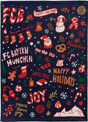 Immagine prodotto di Coperta invernale FC Bayern Monaco 150x200 cm coperta divano navy