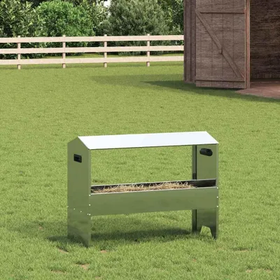 Produktbild von "Schlussverkauf" Futtertröge für Nutztiere Silber 79x35x62 cm C16647
