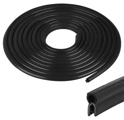 Immagine prodotto di Profilo di tenuta da 6 metri - Gomma - Universale - EPDM - Guarnizione per porte - Guarnizione per bagagliaio - Antideformazione - Guarnizione in gomma per porte