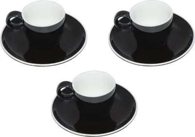 Produktbild von Espressotasse mit Untertasse 0,1 Liter schwarz Set