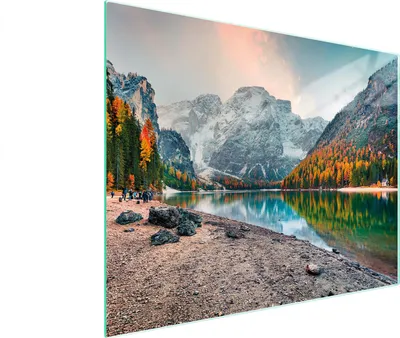 Produktbild von Glas-Schneidebrett 52x40 cm, kratz- und schnittfest, hygienisch, mit rutschfesten Gummifüßen