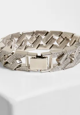 Image de Bracelet Urban Classics Glitter argenté - S/M