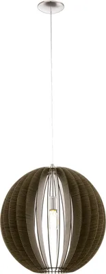 Produktbild von Eglo Hängeleuchte Holzstaboptik COSSANO nickel-matt, E27 max. 1X60W