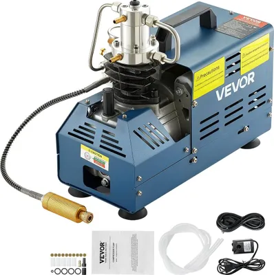 Zdjęcie produktu dla Sprężarka wysokociśnieniowa, 4500 PSI/30 MPa/300 bar Sprężarka powietrza wysokociśnieniowa, 1800 W, 220 V Sprężarka do karabinu pneumatycznego z ręcznym wyłącznikiem Odpowiednia do karabinu paintballowego, karabinu PCP, pistoletu pneumatycznego, butli do nurkowania