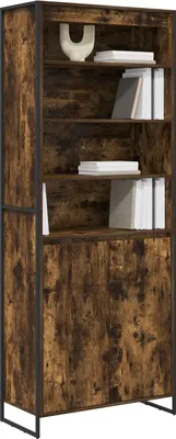 Image de vidaXL Armoires hautes Raucharbe 79 x 36 x 200 cm en bois aggloméré