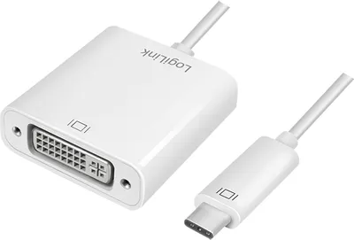 Produktbild von LogiLink UA0245A, 0,14 m, DVI, USB Typ-A, Weiß