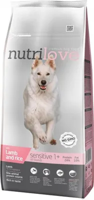 Image de Nutrilove GRANULÉS pour chiens Sensitive All Breeds à l'agneau 12 kg