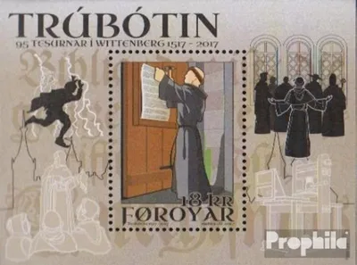 Produktbild von Briefmarken Dänemark - Färöer 2017 Mi Block45 (kompl.Ausg.) postfrisch Reformation