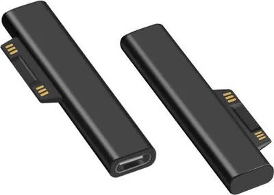 Produktbild von Surface Connect auf USB-C, kompatibel mit Microsoft Surface Pro 3/4/5/6/7, Surface Laptop 1/2/3/4, unterstützt Stromversorgung über USB-C