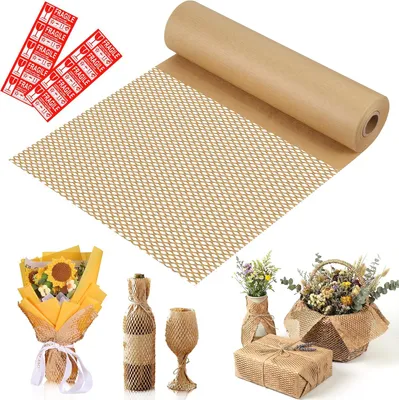 Produktbild von Verpackungspapier Wabenstruktur, 30 cm x 30 m, Schutz für zerbrechliche Gegenstände