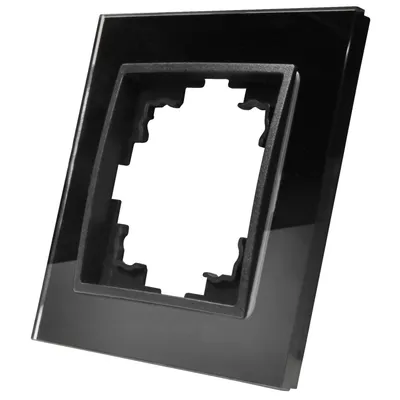 Produktbild von Glas-Rahmen McPower "Flair", 1-fach, schwarz