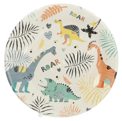 Zdjęcie produktu dla Dinosaur Roars 8 dużych talerzy