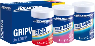 Produktbild von HOLMENKOL 3 x LoipeGripWax 3x45 g 000 - One Size