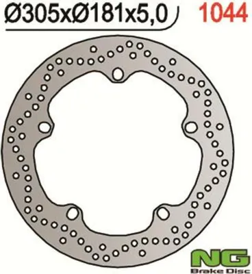 Obrázok produktu pre NG BRAKES Bremsscheibe rund starr