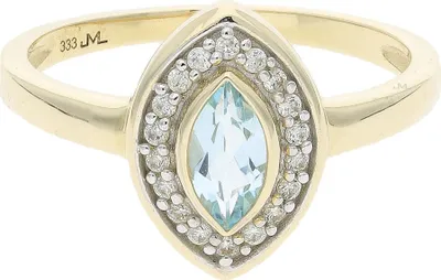 Produktbild von JuwelmaLux Ring 333/000 (8 Karat) Gold mit Blautopas JL39-07-0506 56