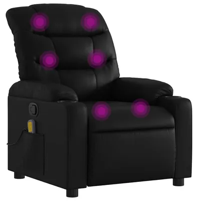 Produktbild von vidaXL Massage-Relaxsessel, Kunstleder, Schwarz