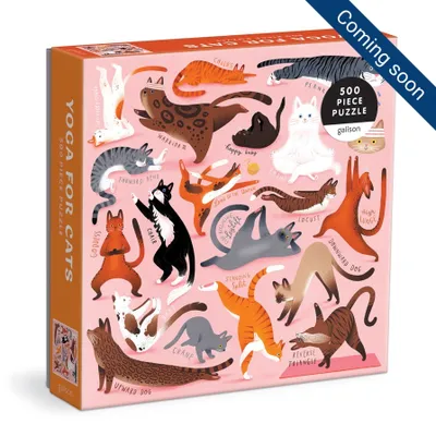 Obrázek produktu pro Galison Puzzle Jóga pro kočky 500 dílků